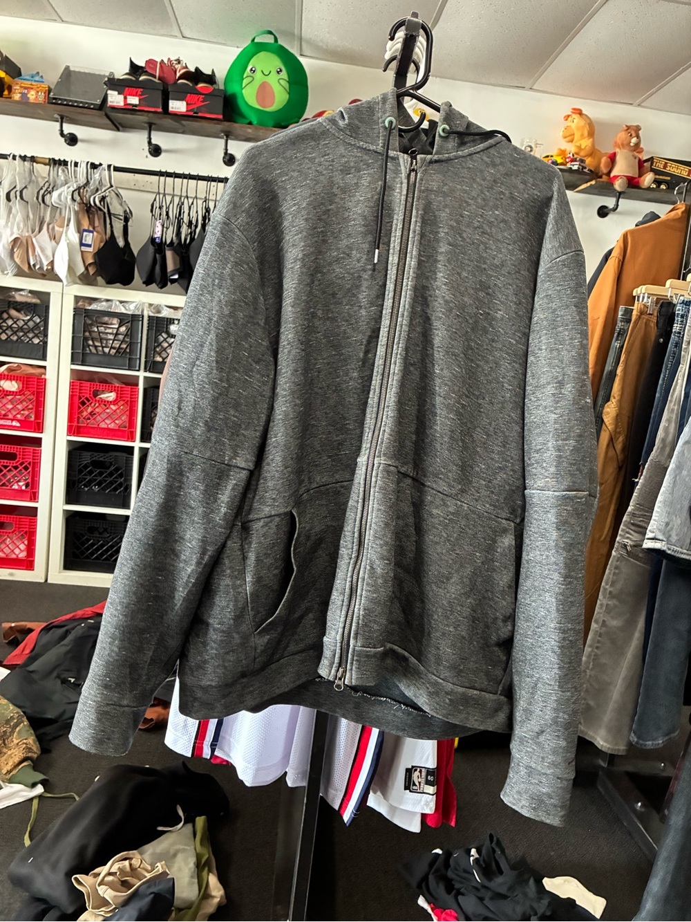 Men’s Jordan Sportswear Training Hoodie Used Sz 3XL Grey & BLK Pre Owned